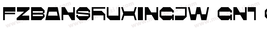 FZBANSHUXINGJW GN1 0字体转换